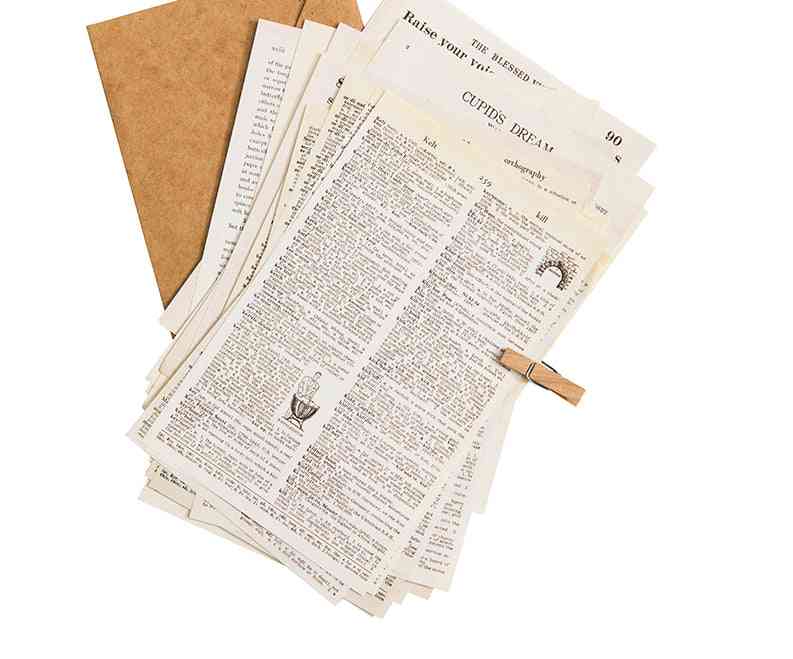 Retro Letter Scrapbooking/card Making/journaling Project Diy Kraft Paper Card