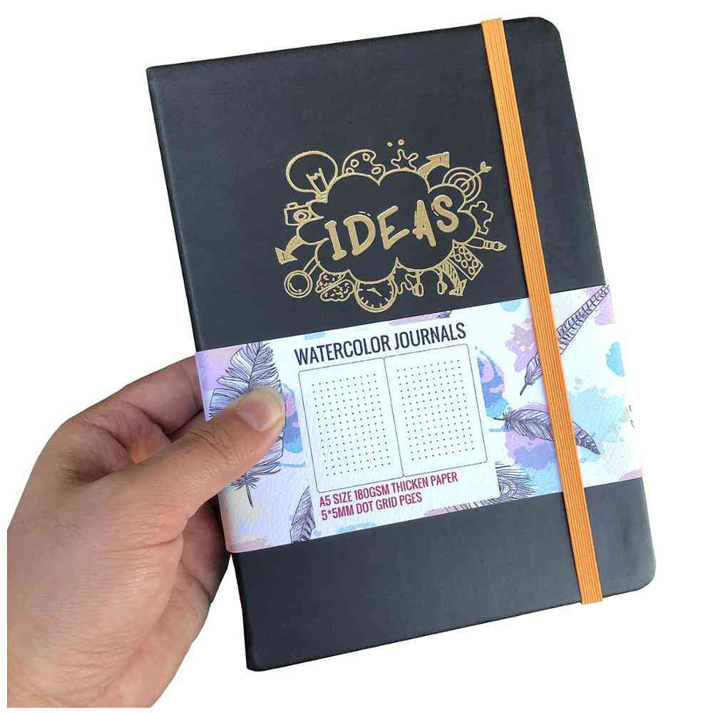 160 Pages Dotted Watercolor Thicken Paper - Journal Sketchbook
