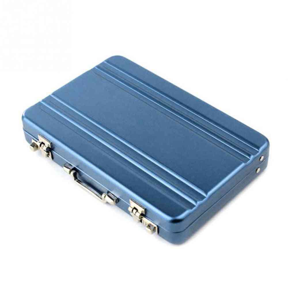 Mini Briefcase Square Business Card Case Id Holders