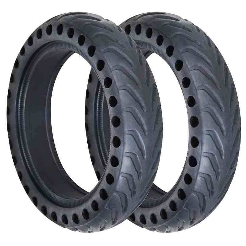 Scooter Solid Tires Shock Absorber Non-pneumatic Tyre Damping Rubber Tyres Wheel