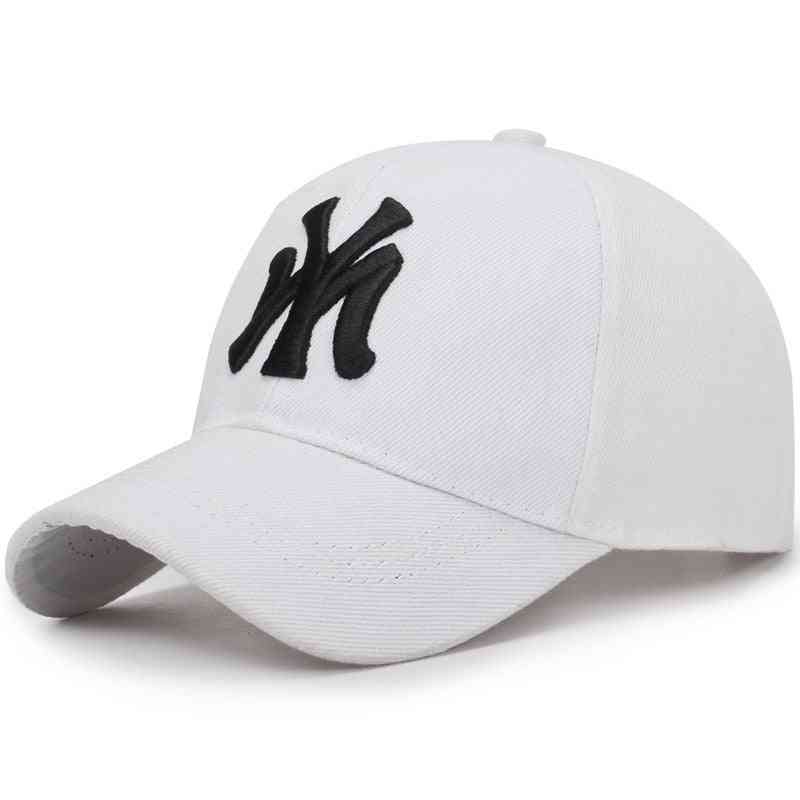כובע בייסבול ספורט חיצוני, כובע גברים / נשים רקומים באותיות קיץ