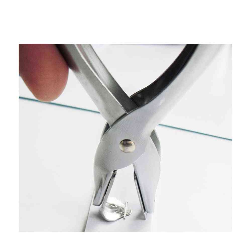 Impugnatura per rimozione punti metallici in acciaio, estrattore / strumento di rimozione manuale