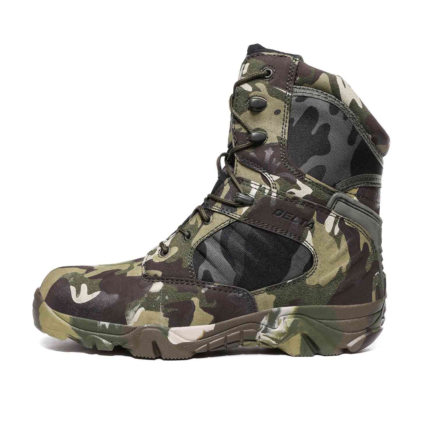 Army Combat Boots, Men Breathable Tactical Anti-slip Shoes