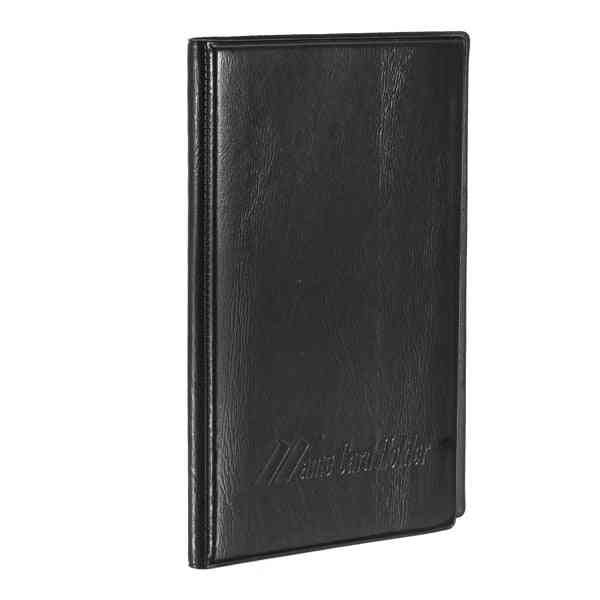 120 Leather Cover Business Id Credit Card / Book Case Card Holder