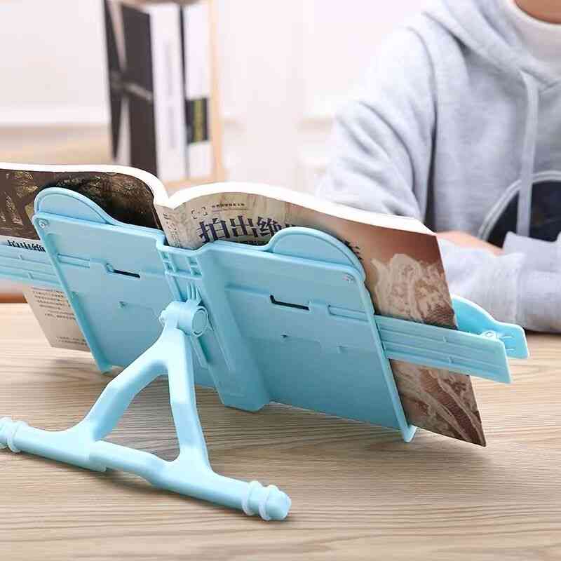 Cute Abs Foldable Portable Cat's Ear Book Holder Stand For Reading