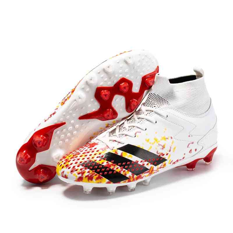 Football Boots Outdoor High Top Sneakers, Soccer Shoes Kids Sports