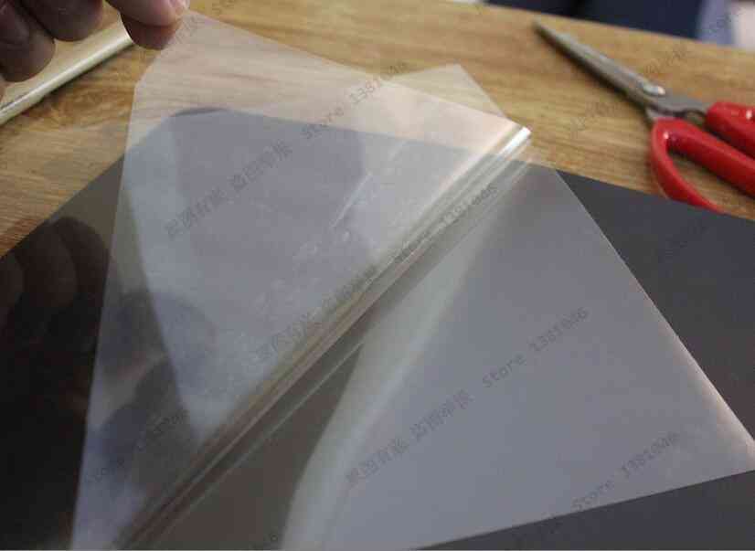 Klart transparent ultratunnt dubbelsidig tejp, ark, klibbigt lim