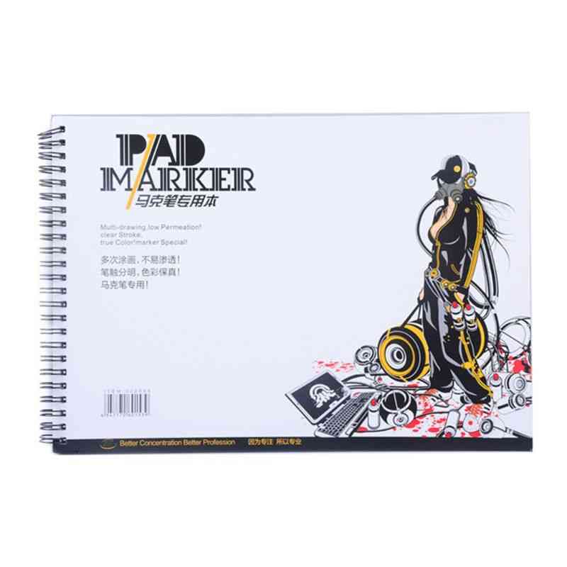 Marker Painting Paper, Sketch Book Notepad