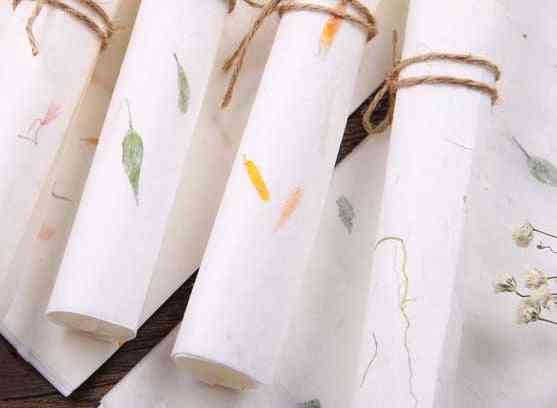 Kalligrafie rijstpapier, mozaïek bloem & blad schilderpapier