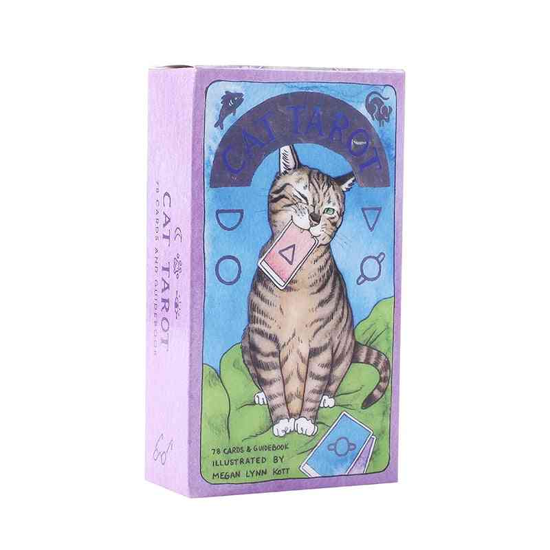 Cat Tarot Cards Magic Full English Read Fate Deck Board Game