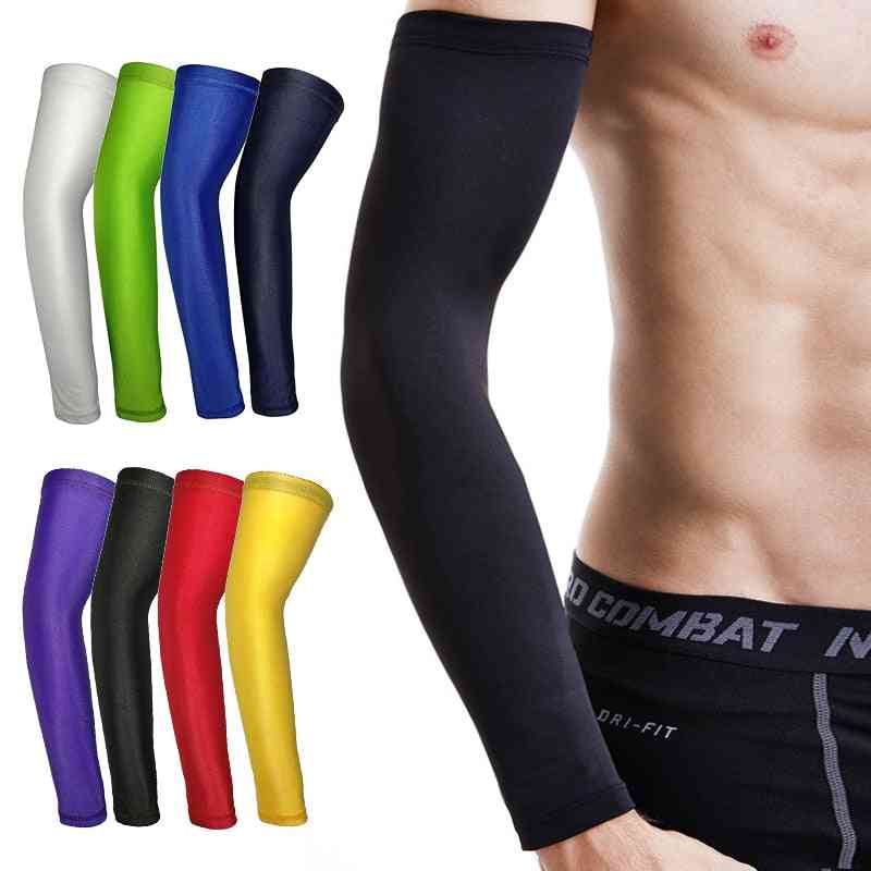 Sports Arm Compression Sleeve Basketball Cycling Warmer Summer Running Uv Protection