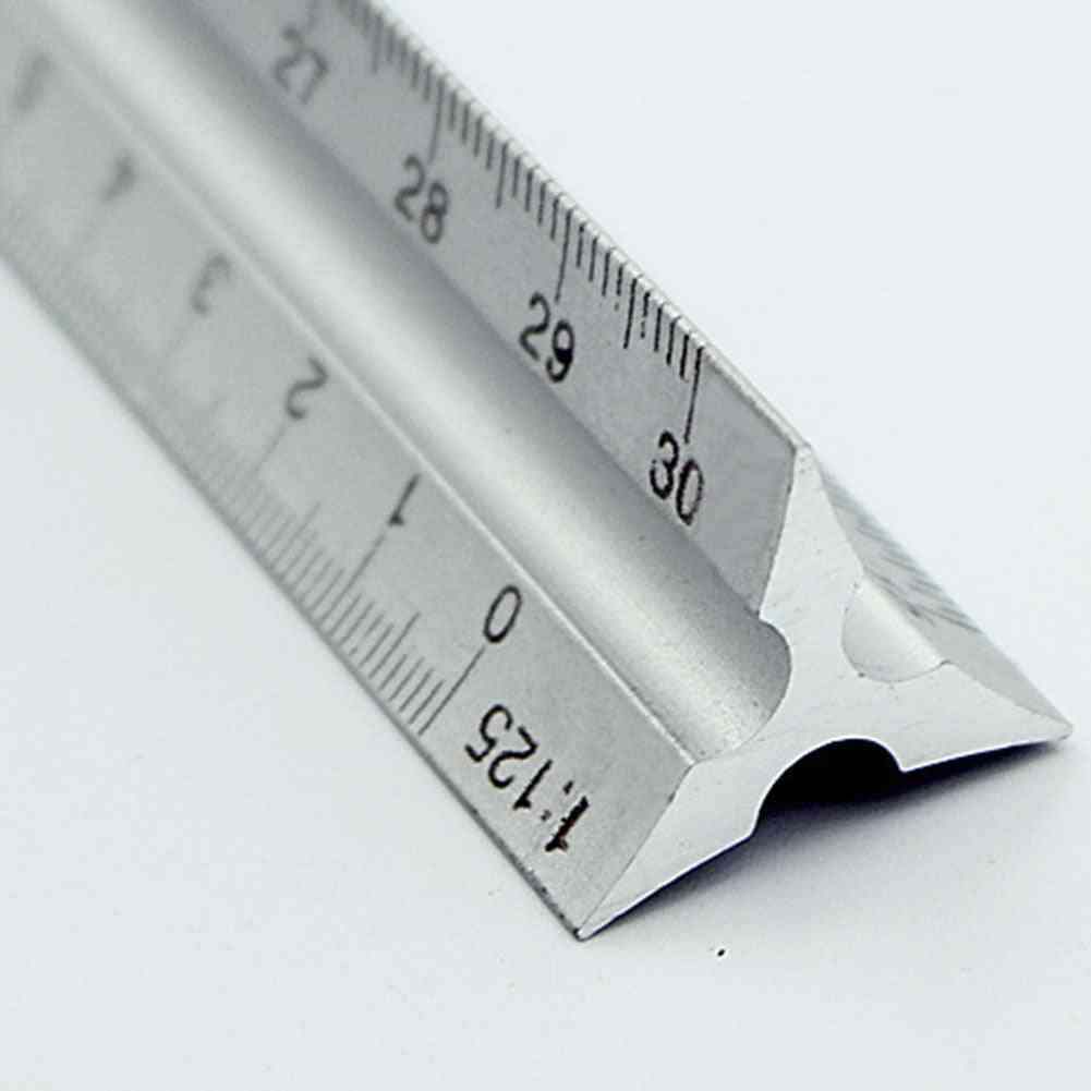 Aluminium Metal Triangle Scale, Architect Engineer Technical Ruler