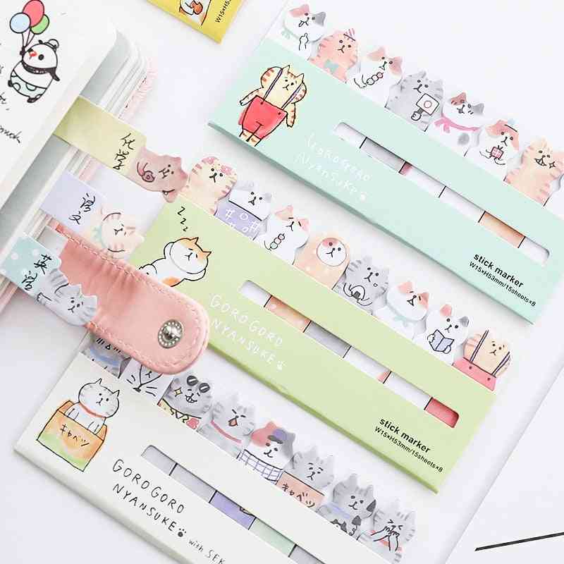 Kawaii Baby Cat Memo Pad, Cute Kitties Sticker