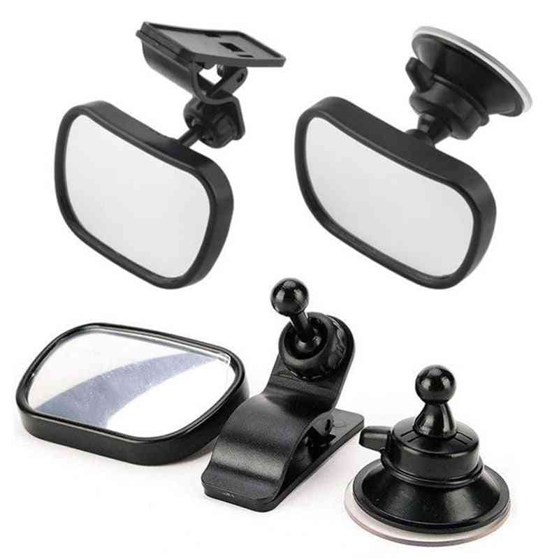 Adjustable Car Rearview Safety Back Seat Mirror, Baby Child Safety Clip And Sucker