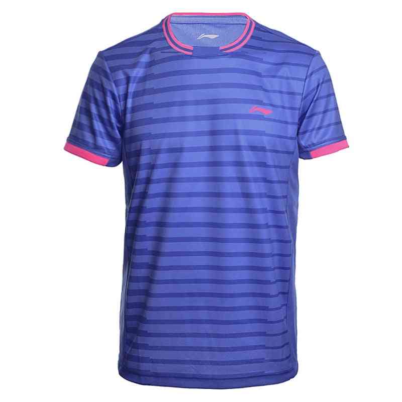 Men's Badminton Shirts, Breathable Regular Fit Sports T-shirts