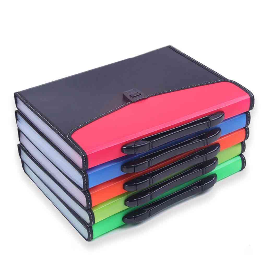 12-layer Big Document Bag, Test Papers Tool, Business Expanding File Folders