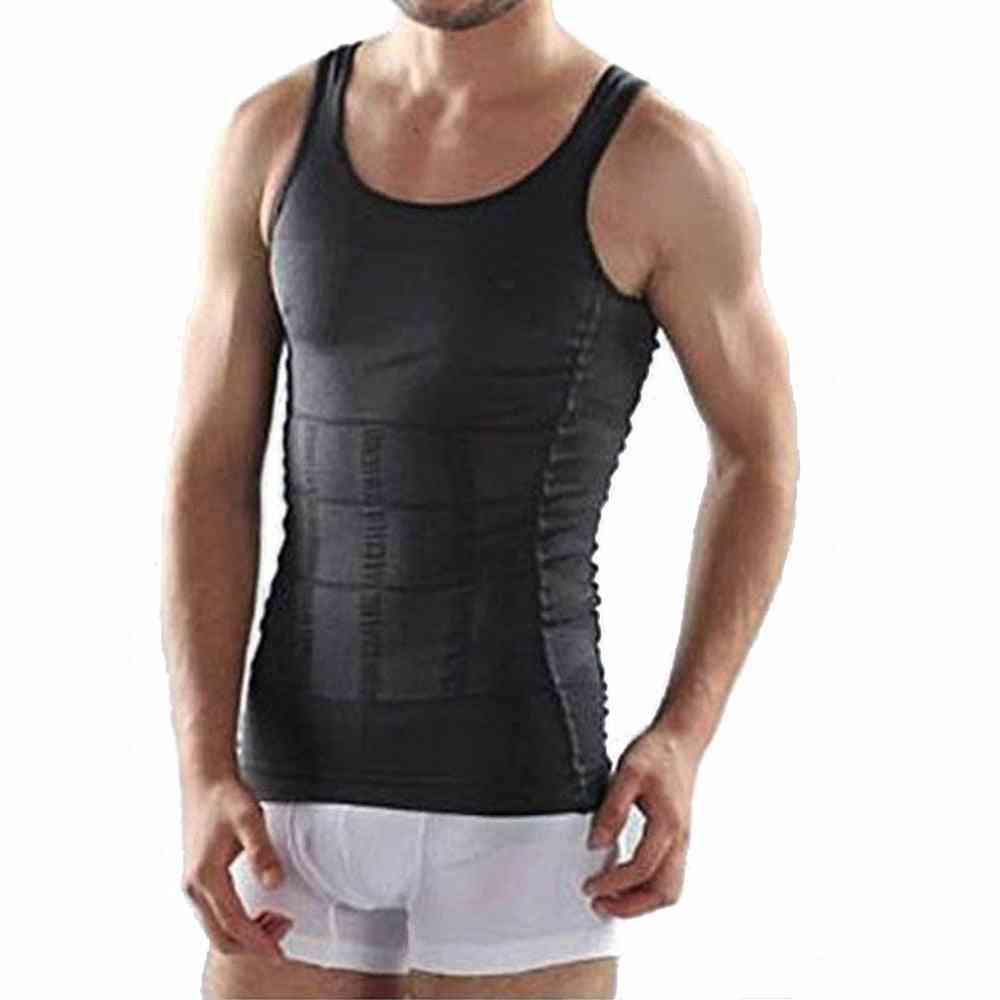 Men Slimming Body Shaper Tummy Shapewear Fat Burning Vest Modeling Underwear