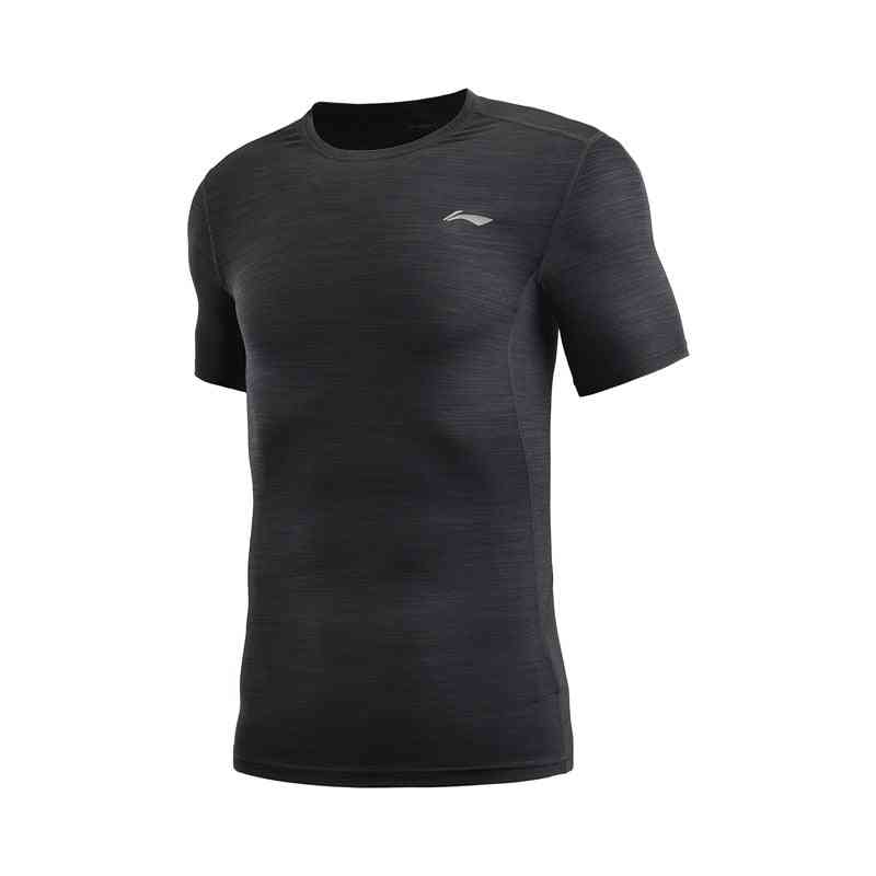 Men Training Base Layer Tight Shirt, Breathable Polyester Spandex Sport T-shirts