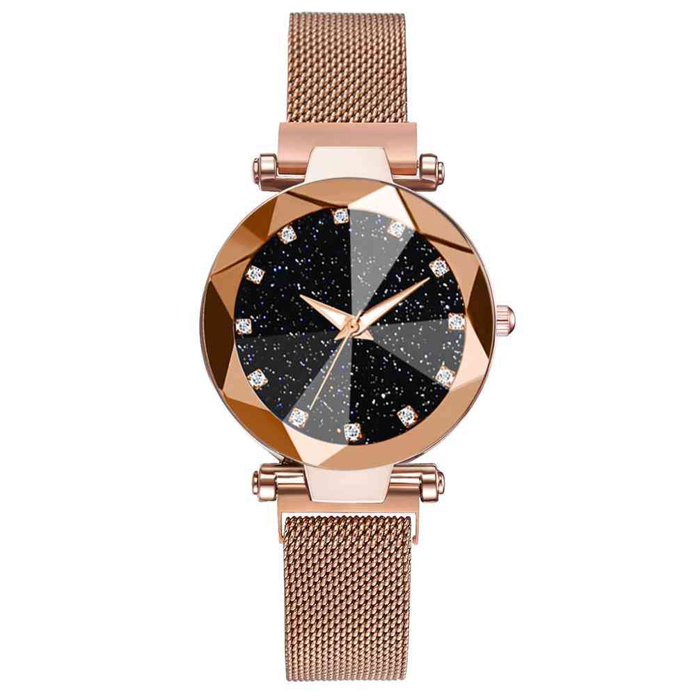 Ladies Magnetic Starry Sky Watches Diamond Quartz Wristwatches