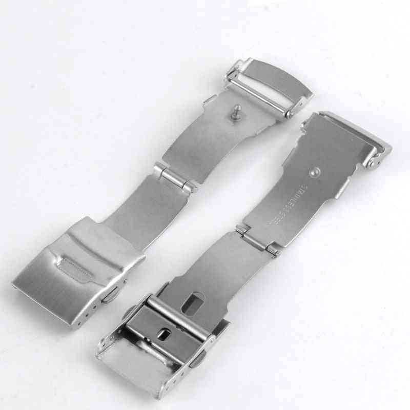 Solid Stainless Steel Deployment Adjustable Buckle Clasp
