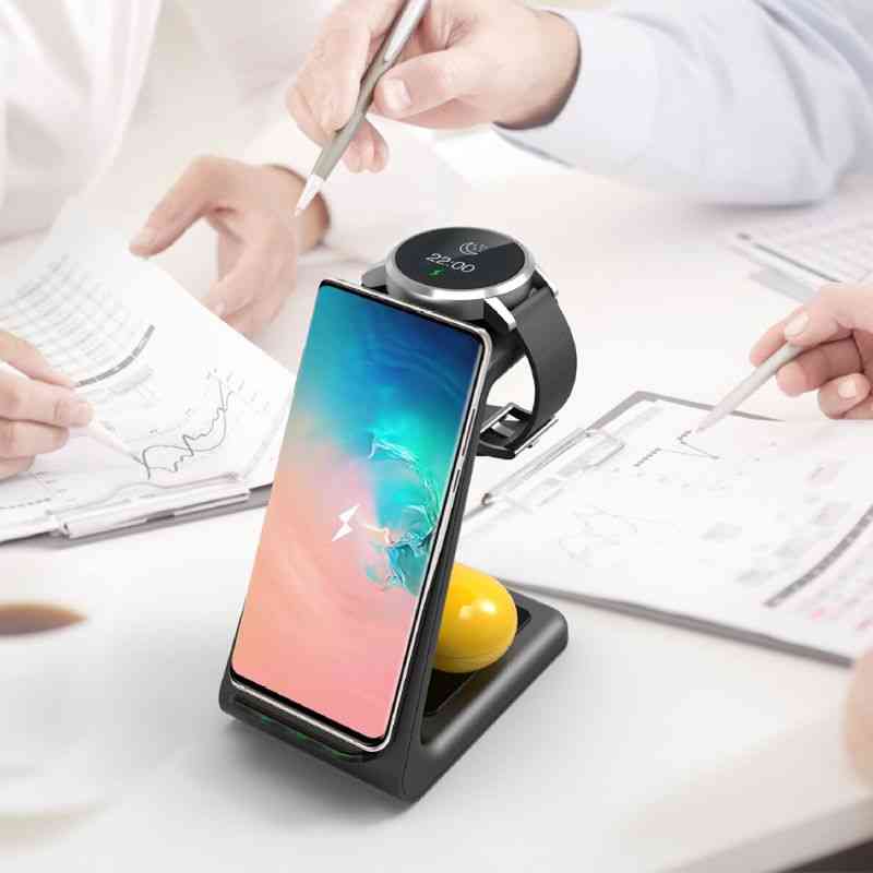 Wireless Charger Charging Dock For Galaxy Watch/buds Earphone/for Iphone