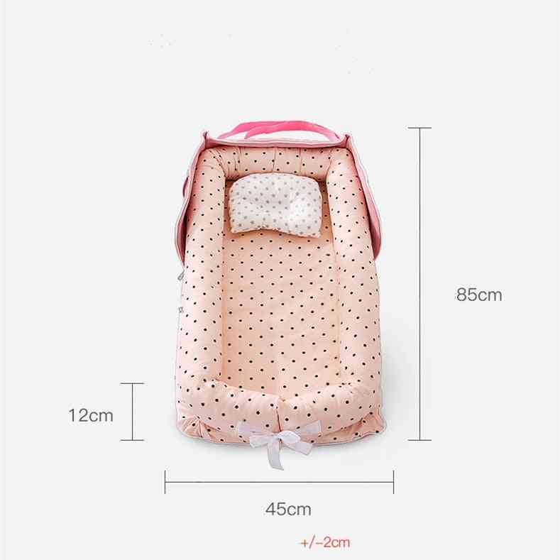 Portable Baby Nest Bed For, Infant Cotton Cradle Crib