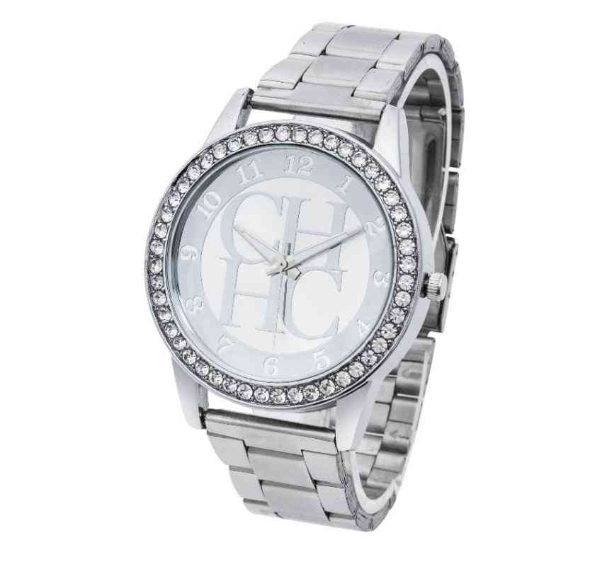 Stainless Steel Sports Watch, Quartz Women's Watches
