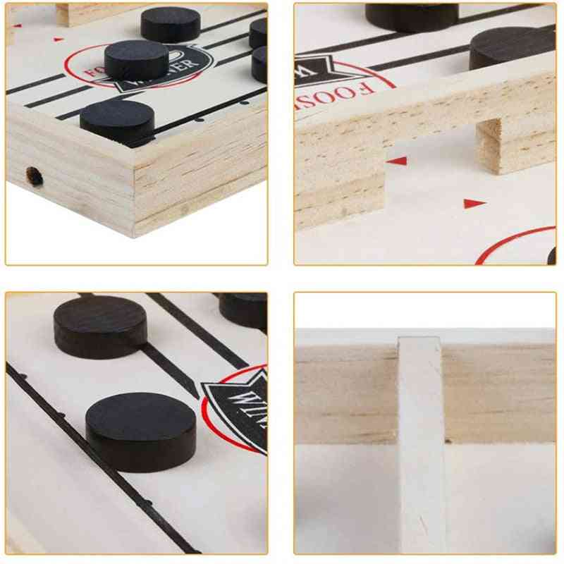 Table Hockey Paced Sling Puck Board Game
