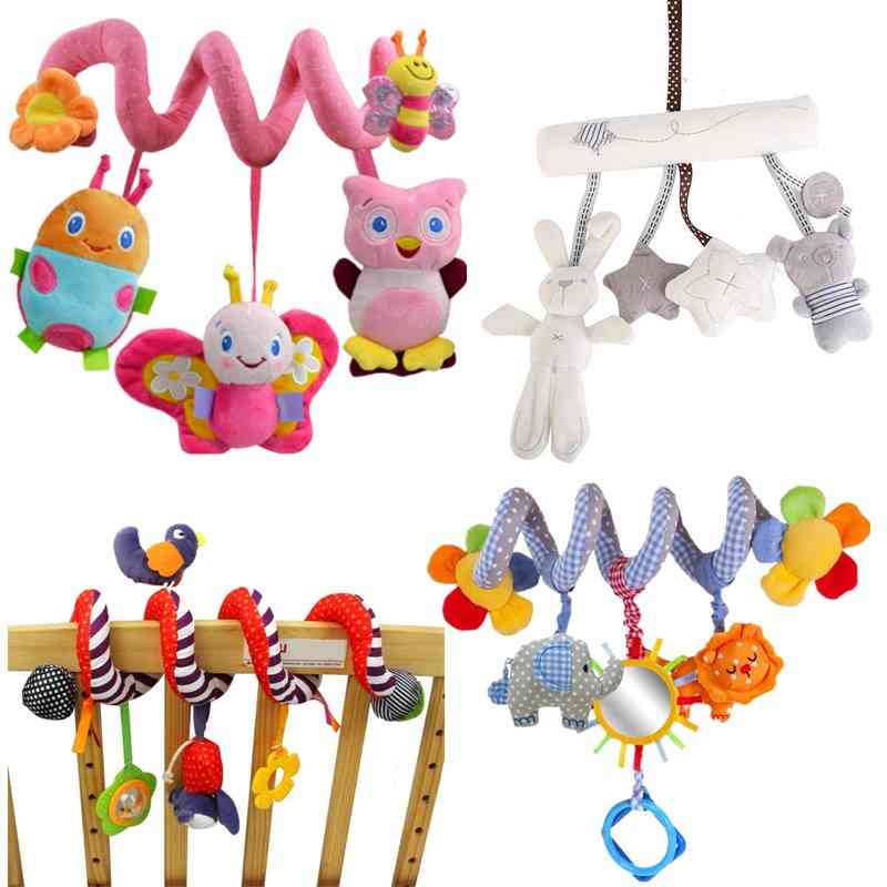 Baby rasler pædagogisk legetøj børn småbørn klokke spiller børn klapvogn hængende dukker
