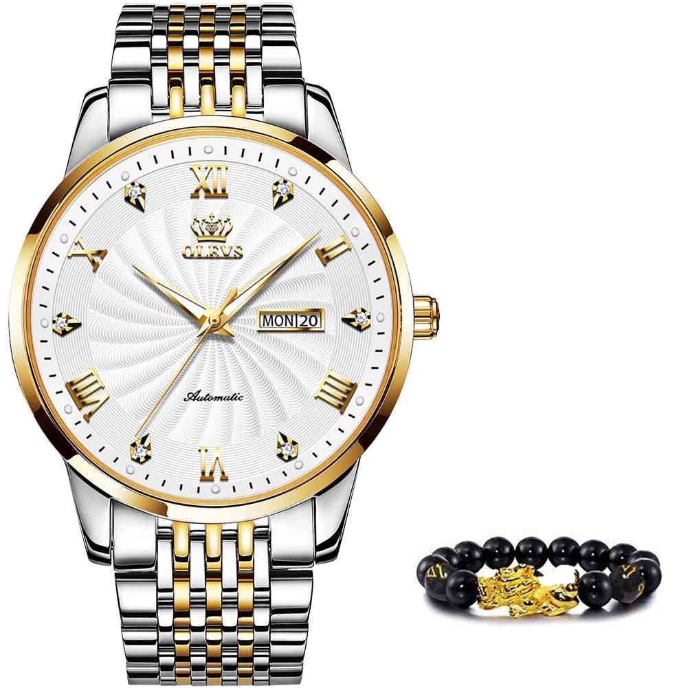 Topmerk luxe automatisch horloge sport roestvrij staal waterdicht horloge voor mannen