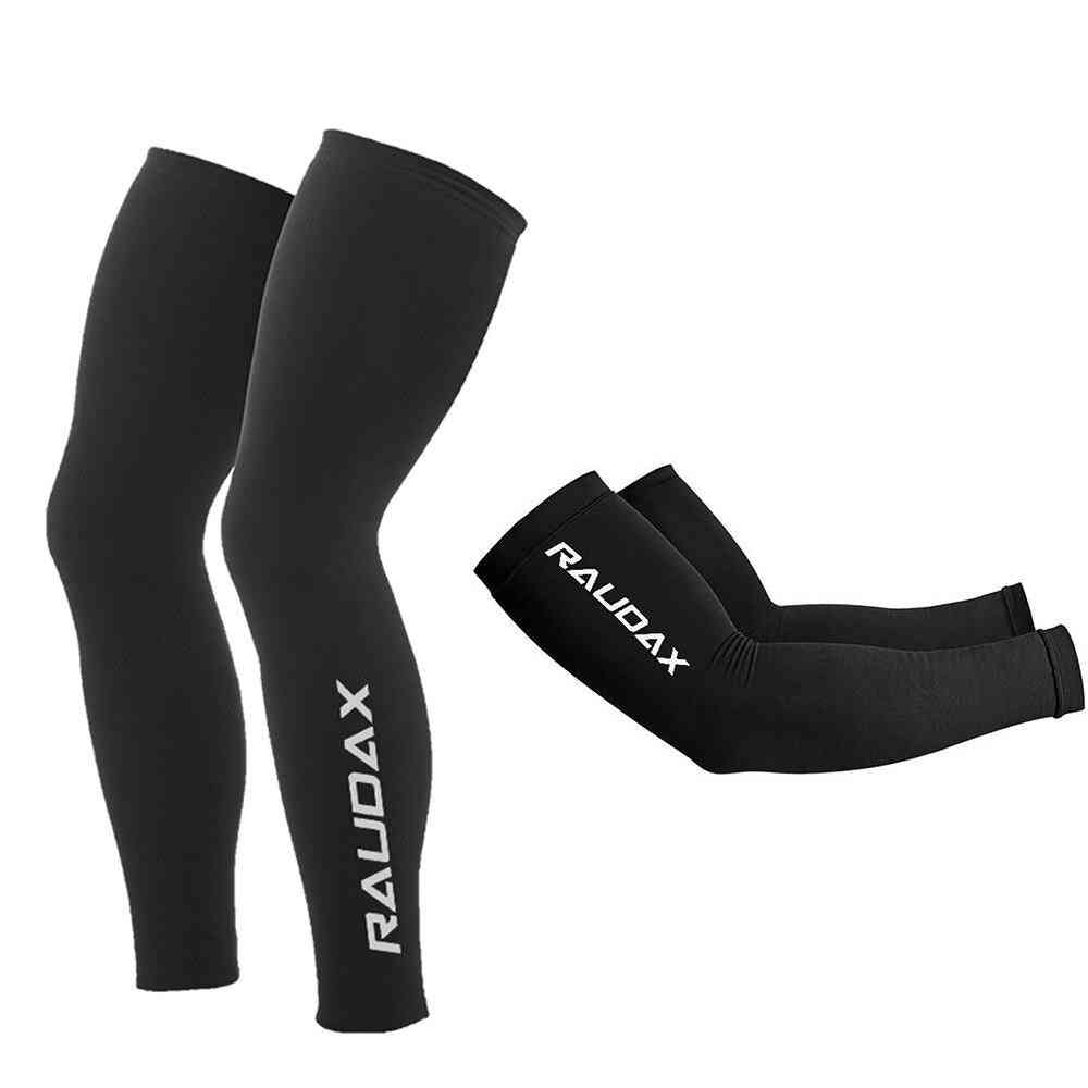 Cosmic Black Uv Protection - Breathable Running, Racing Bicycle Hand / Leg Sleeve