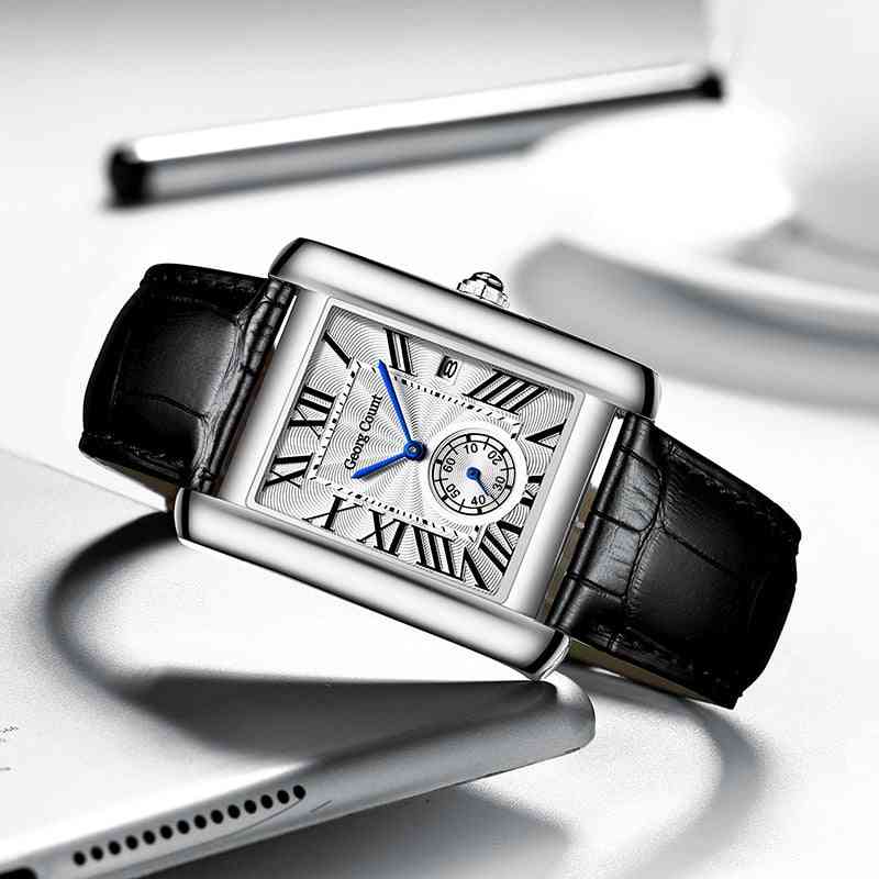 Fashion Lovers Watches, Men Women Casual Leather Strap Quartz Elegant Retro Clock