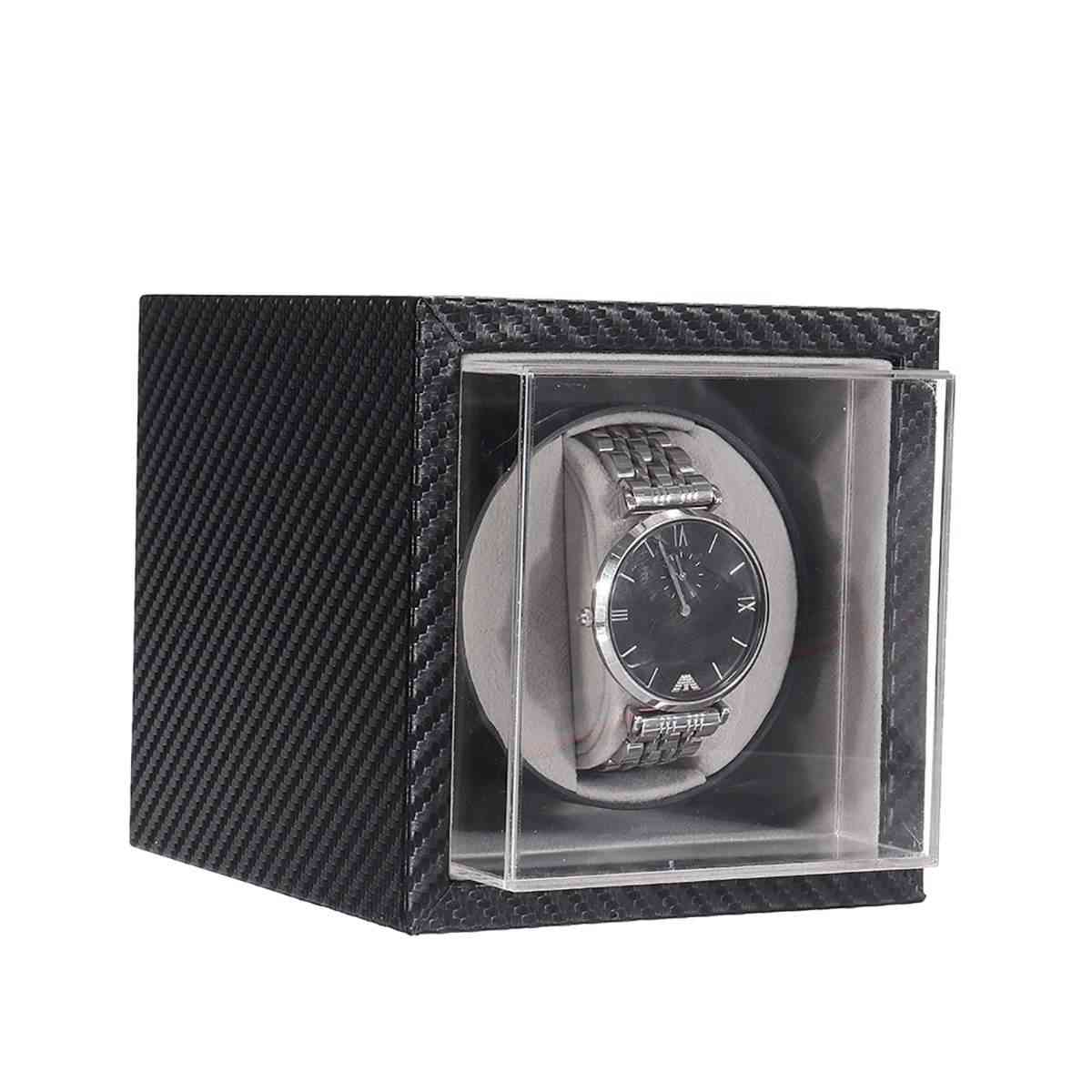 Carica-orologio automatico, scuotitore muto, scatola per orologi in fibra di carbonio