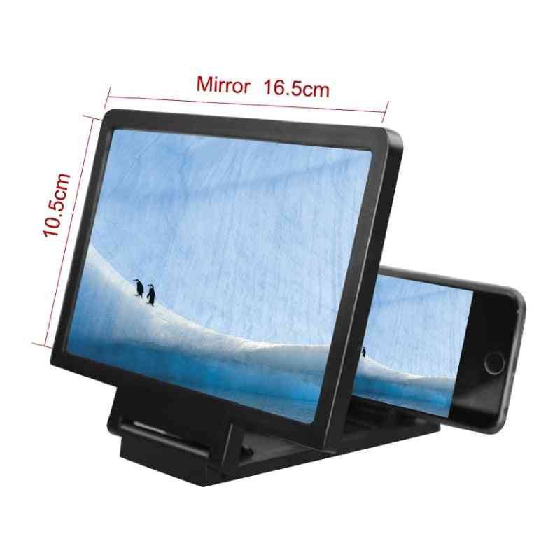 Amplificator ecran pentru telefon mobil, amplificator video film 3D hd cu suport pliabil
