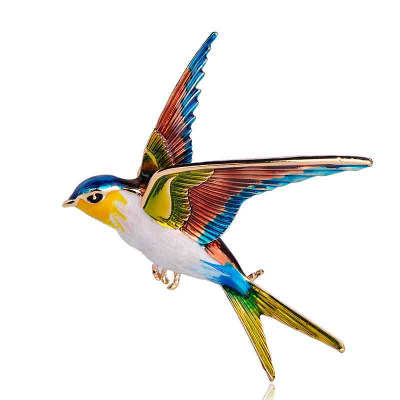 Animal Bird Flying Swallow Brooch-pins