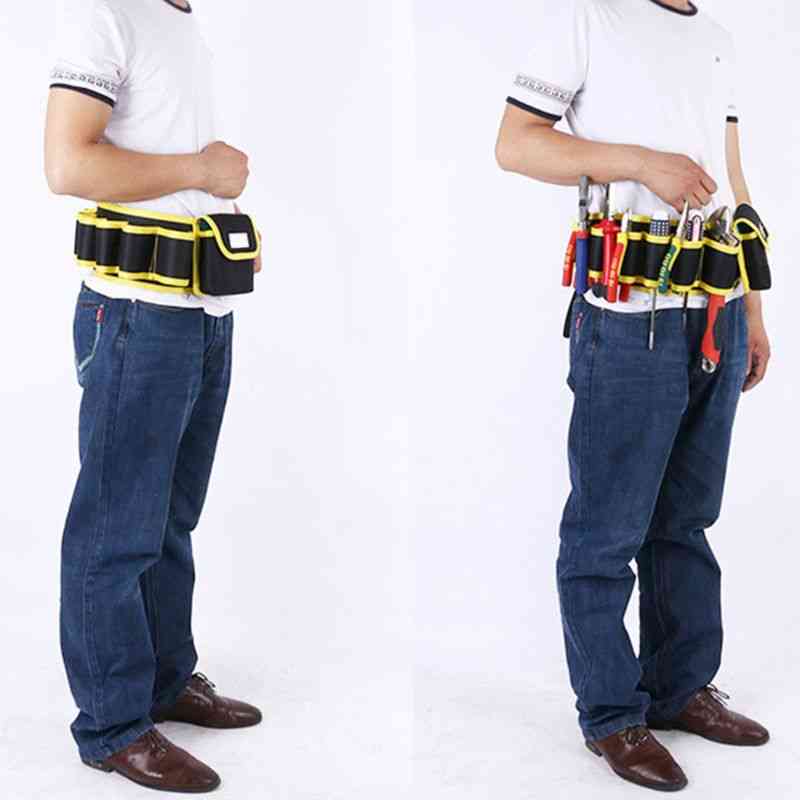 Electrician Drill Tool Bag Waist Pocket Pouch Belt Storage Holder Maintenance Kit