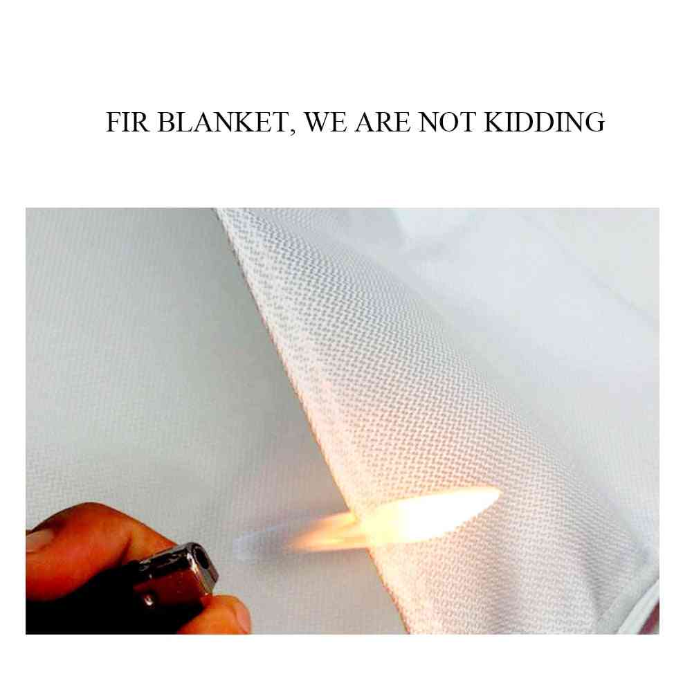 Fire Blanket Carpet Flame Retardant Glass, Fiber Safety Shield Emergency Survival