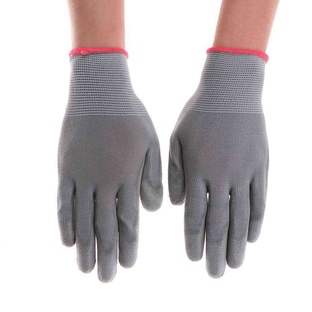 Pu Work Gloves, Gardening Safety Anti Dust Hand Cover