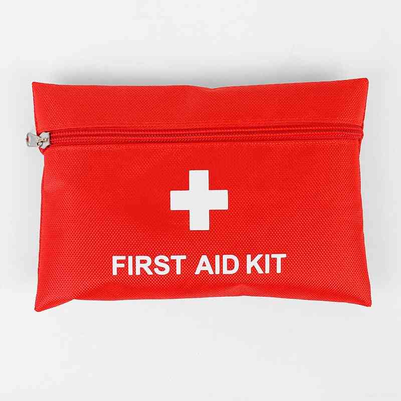 Sürgősségi túlélőkészlet, családi elsősegély / sporttáska, otthoni orvosi táska (piros)