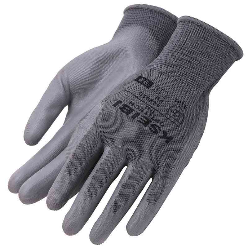 Gardening Working Gloves, Polyester Fiber Pu Anti-slip Garden Safety Glove