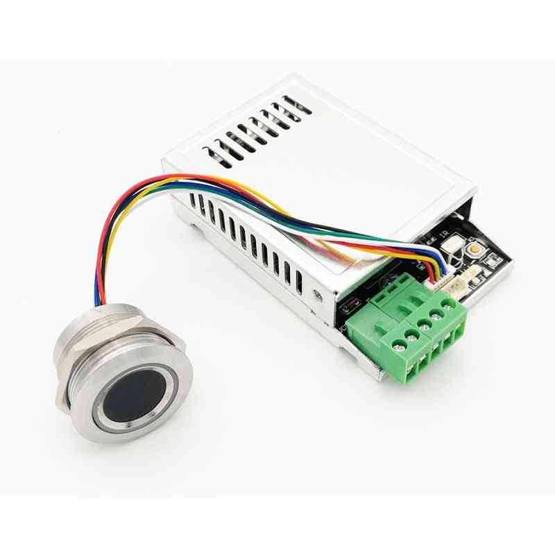 K216+r503 Fingerprint Control Board Relay Time 0.5s-20s With Remote Controller And Ring Indicator