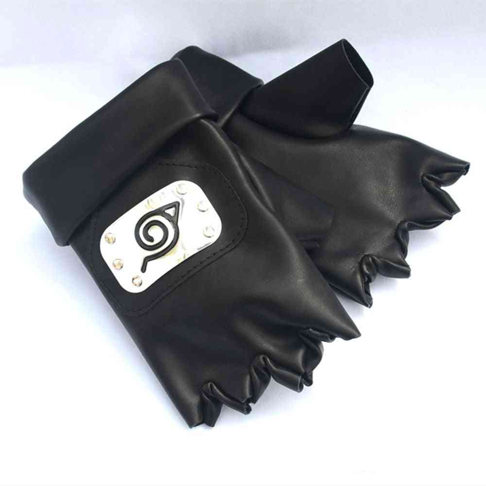 Anime Naruto Headband Face Mask Gloves Weapon Pack Cosplay Prop