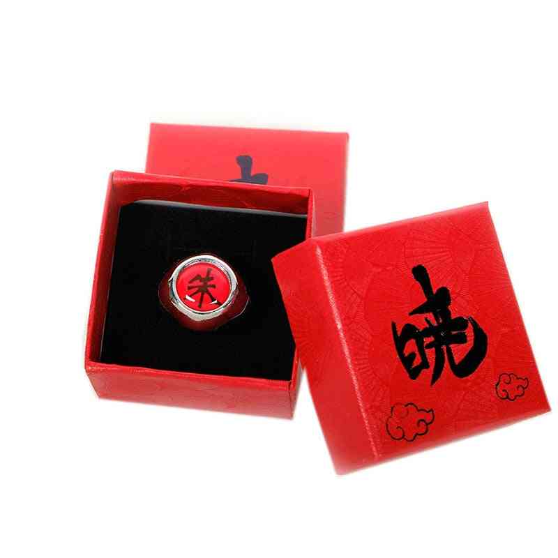 Anime cosplay naruto ring met doos, volwassen vinger rekwisieten accessoires cool spul cadeau