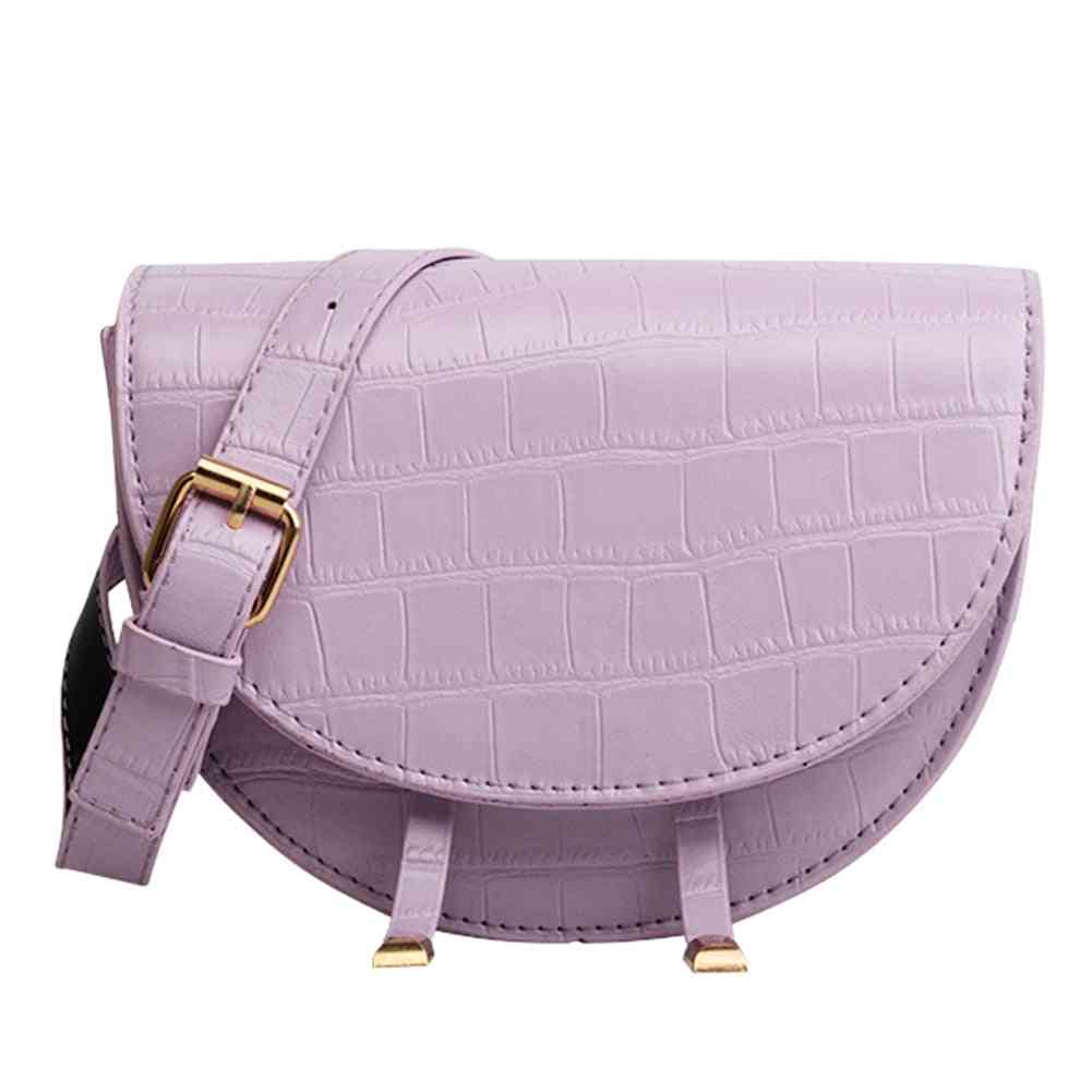 Mini Crossbody Handbags, Women Semicircle Small Shoulder Bag