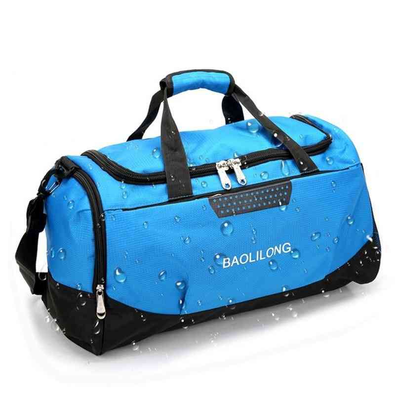 Sports Gym Bag With Shoes Pocket, Outdoor Waterproof Travel Yoga Handbag