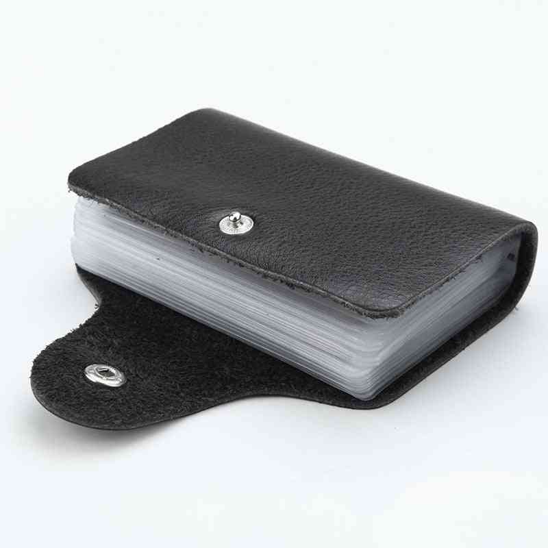Pu Leather Function Card Case, Business, Credit Passport Bag, Id Card Wallets