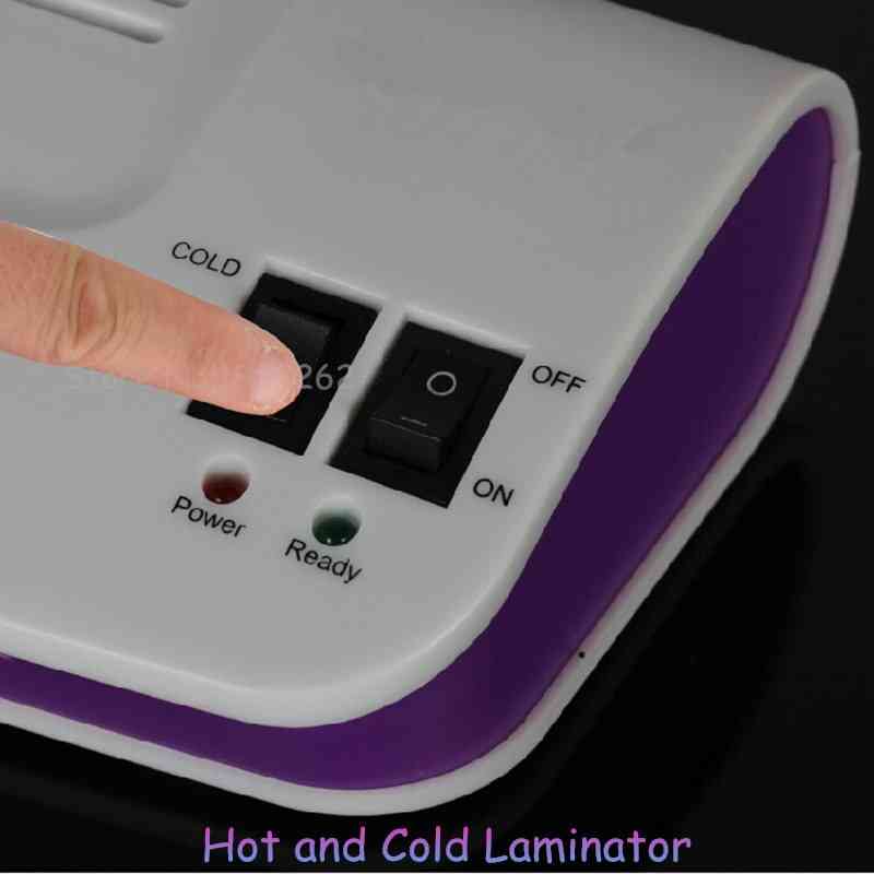Laminatrice termica professionale per ufficio calda e fredda per documenti a4