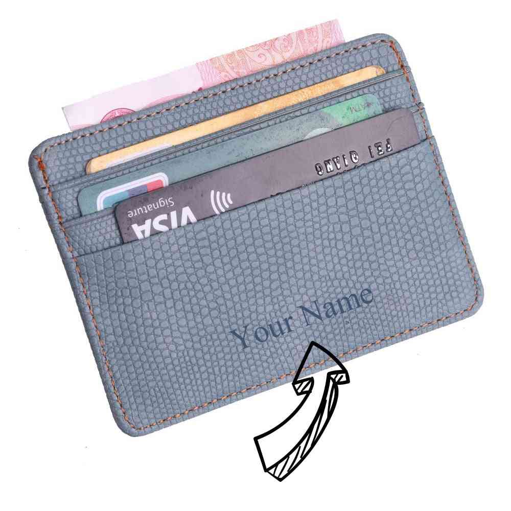 Mini rese ödla mönster läder bank visitkortshållare plånboksfodral