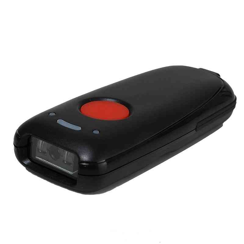 Pocket Wireless Bluetooth Barcode Scanner, Laser Portable Reader, Red Light