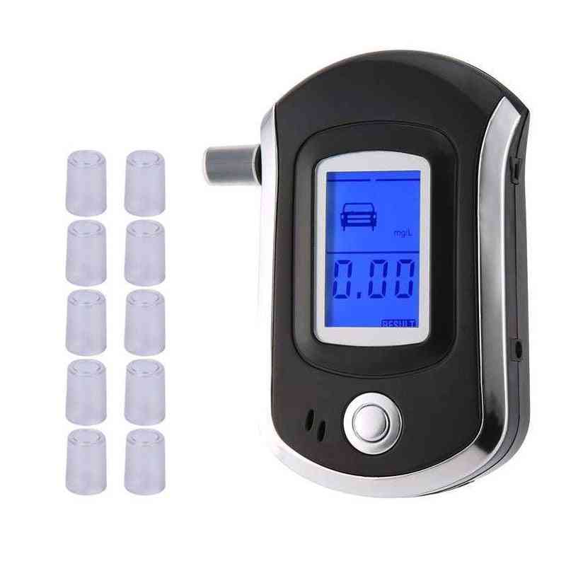 Professional Digital Breath Alcohol Tester Breathalyzer With Lcd Display